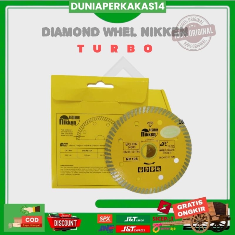 PISAU POTONG GRANIT/MATA GERINDA GRANIT TURBO NIKKEN