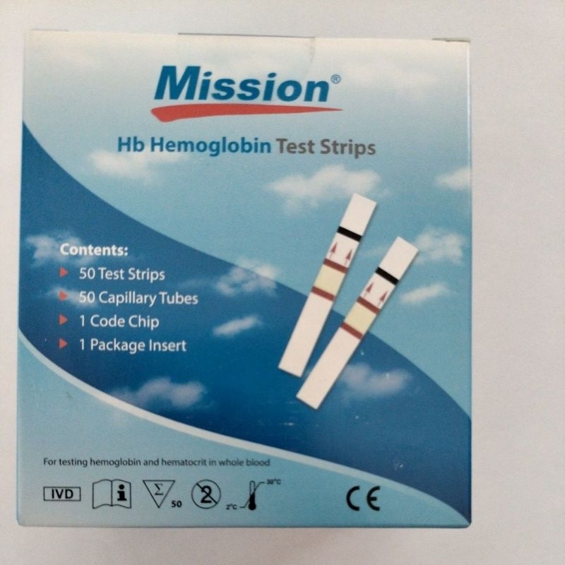 HB mission/ hemoglobin strip stik stick