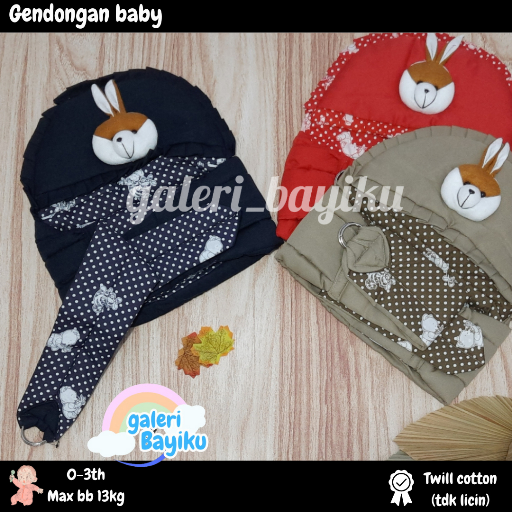 GENDONGAN BAYI MURAH / GENDONGAN SAMPING / GENDONGAN SAMPING TOPI BONEKA