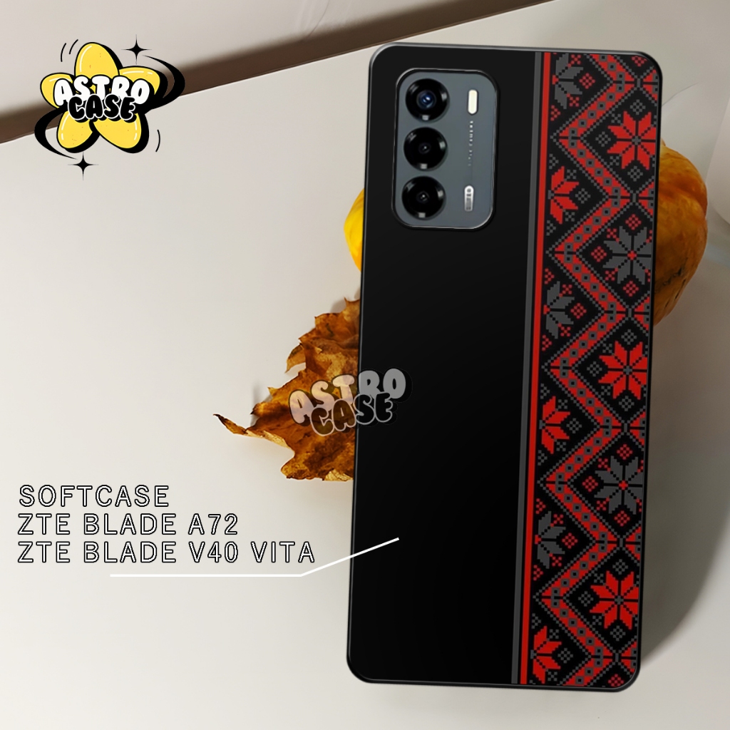 Case V40 Vita - Cassing ZTE Blade V40 Vita / ZTE Blade A72 New Motif Batik - Softcase Motif Keren ZT