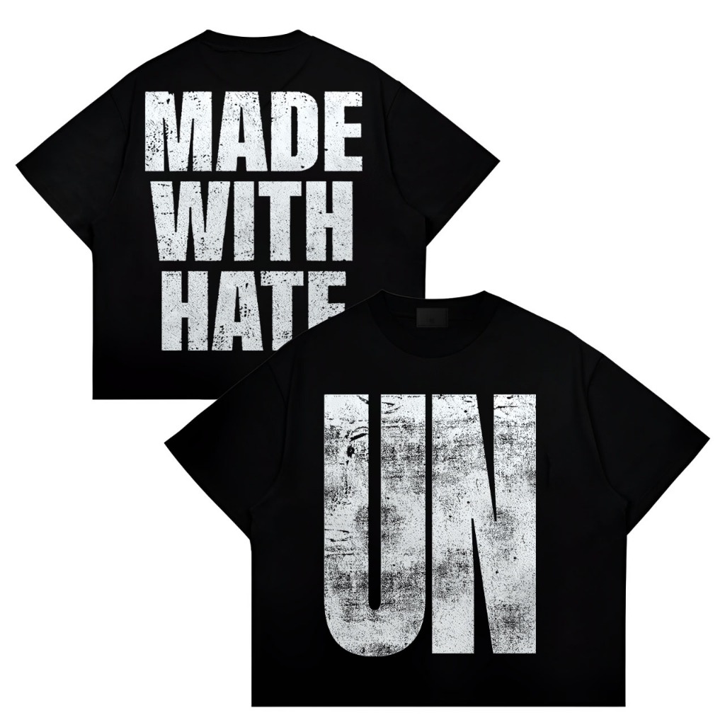 Underhated | T-Shirt | Boxy | Dyras | Black - F419