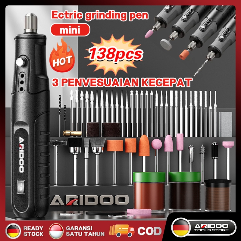 ✨COD✨Bor Mini 12V DC 18000 RPM Mini Drill Electric Engraver Grinder Gerinda Electrik Listrik / Pengg
