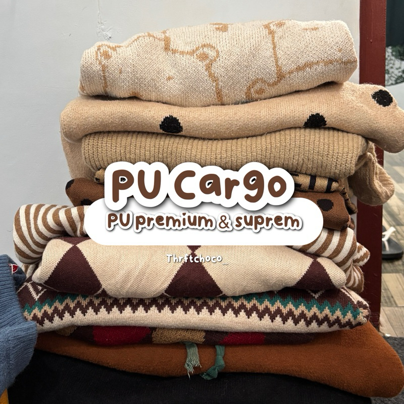[CARGO] RAJUT KNITWEAR SWEATER CARDI KOREA