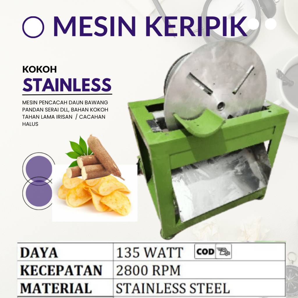 Alat Pengiris Singkong Alat Pemotong Keripik Sukun Mesin Potong Keripik Singkong