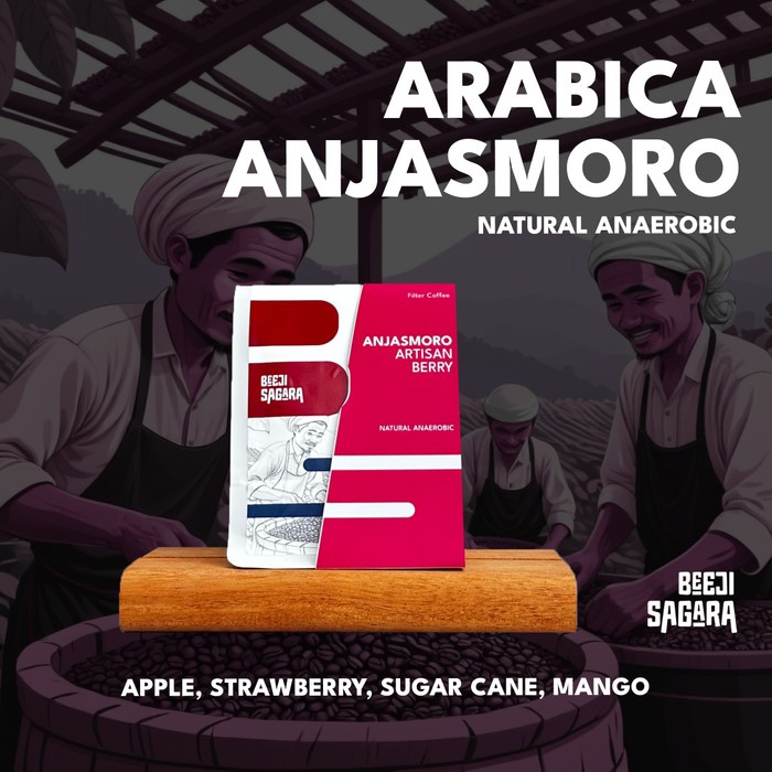 

Biji Kopi Arabika Anjasmoro Artisan Berry-EXCLUSIVE RELEASE - Anjasmoro Natural Anaerob - Biji/Bubuk