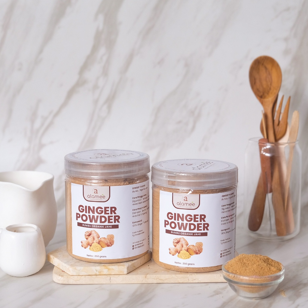 

ALAMEE Bubuk Jahe Putih Bumbu Dapur Instan Ginger Powder Minuman Herbal 250 Gram
