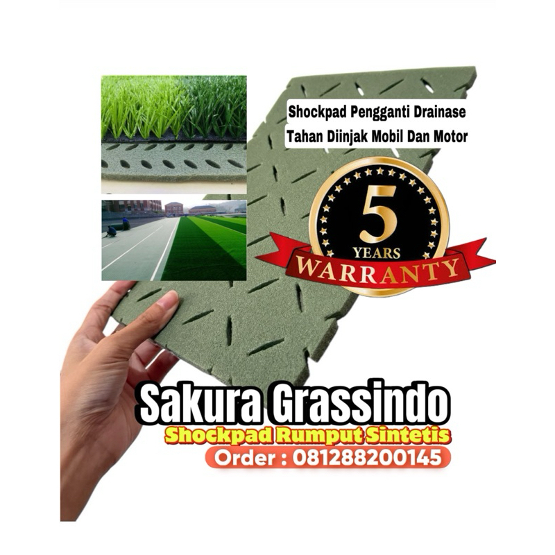Grosir Shockpad Rumput Sintetis - Alas / Resapan Rumput Sintetis Bahan Kuat Dan Tahan Lama