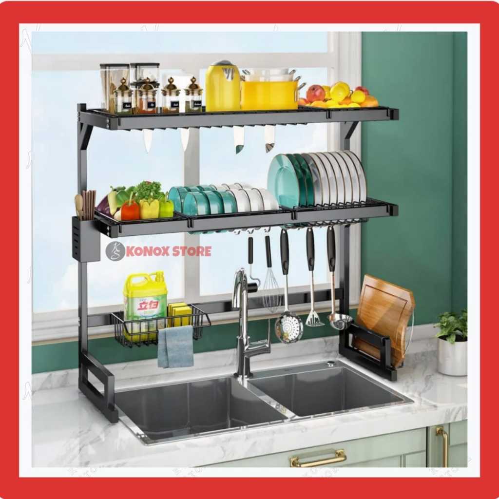 Rak Pring 2 Susun / Rak Piring Atas Wastafel