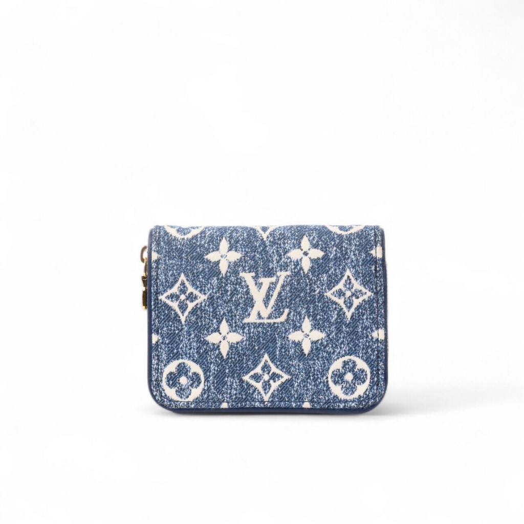 [READY STOCK] LV MONOGRAM JACQUARD ZIPPY COIN in BLUE DENIM