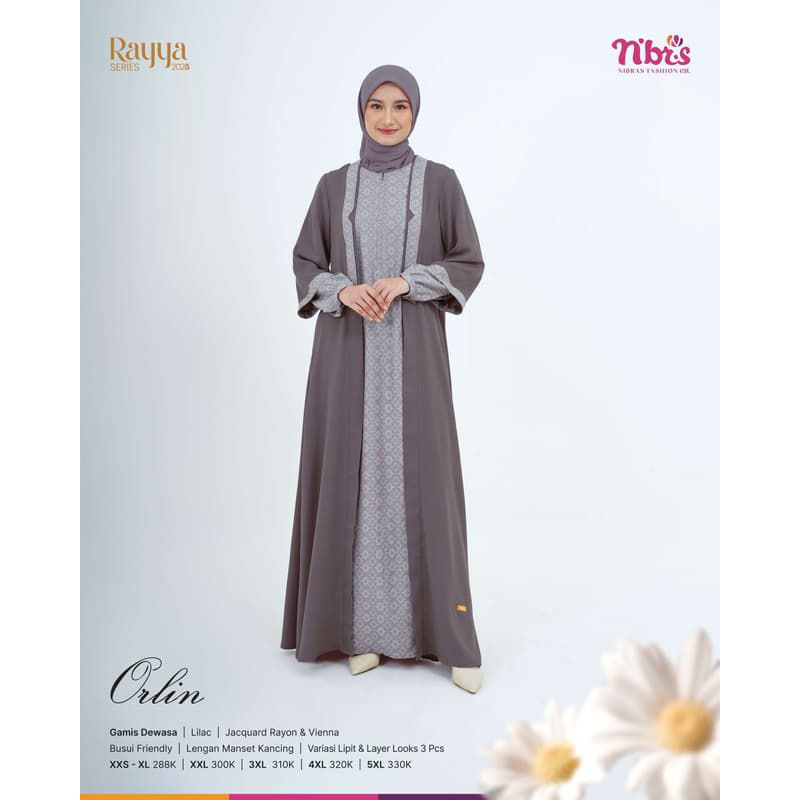 Orlin Gamis Dewasa Dan anak dari nibras/ gamis Ld 102/ Anak P11