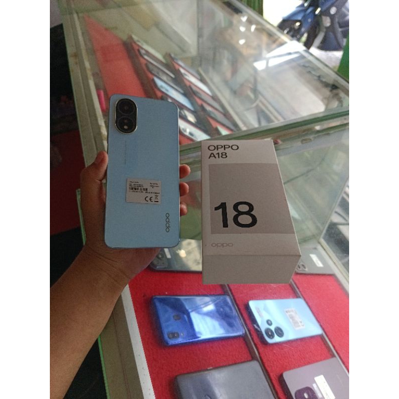(Second) Oppo A18 ram 4/128 Fullset Nominus