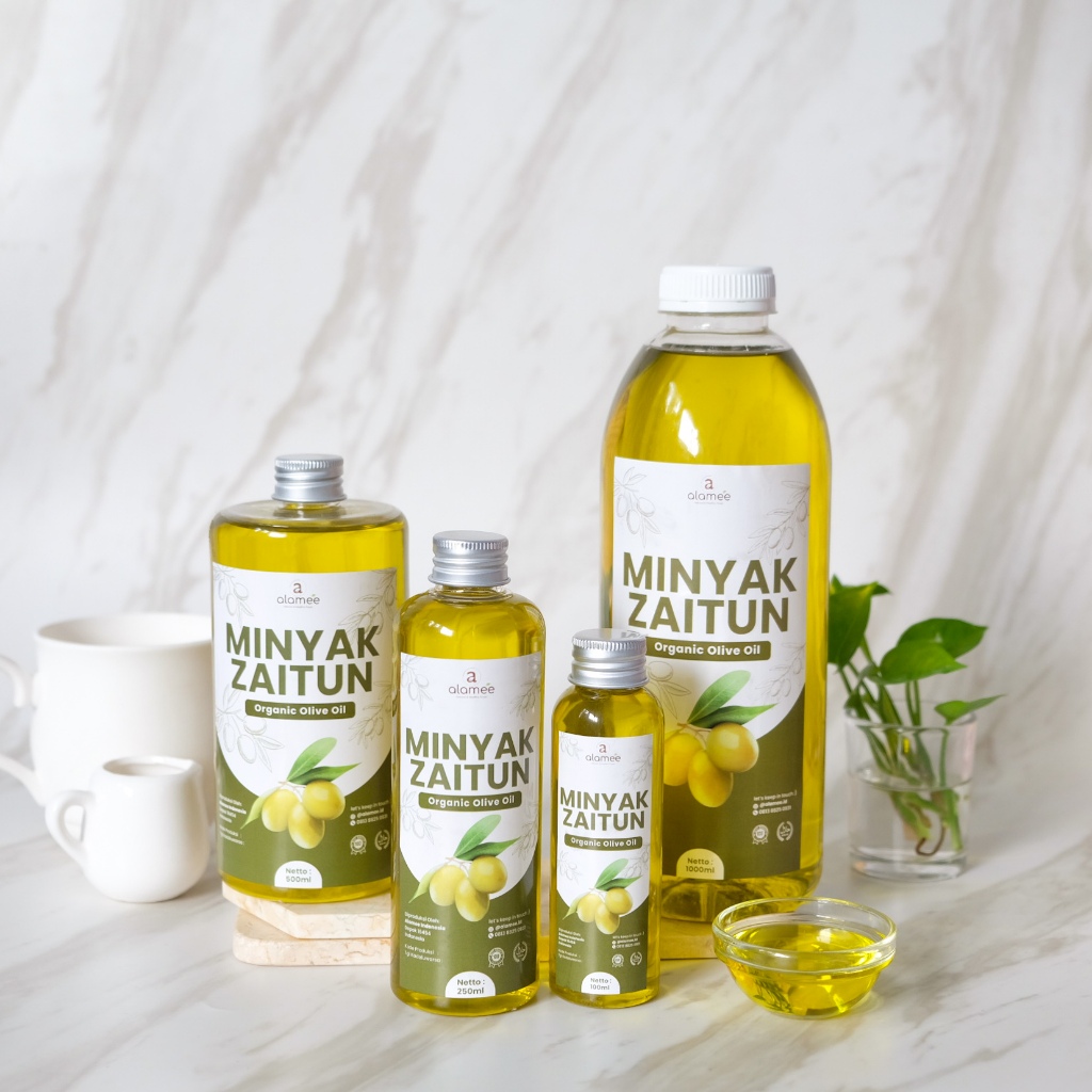 

ALAMEE Minyak Zaitun Untuk Diminum Olive Oil Extra Virgin Organic Organik Murni Asli Masak EVOO