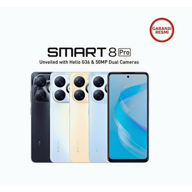 HP INFINIX SMART 8 PRO 8/128 GB - INFINIX SMART 8 PRO RAM 8GB ROM 128GB RESMI