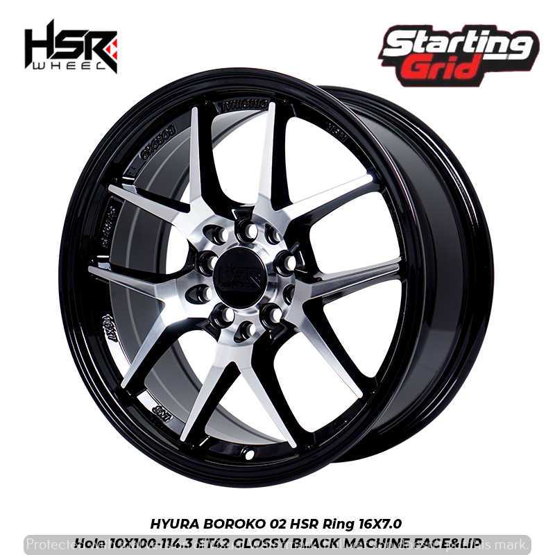 Velg Hsr Hyura Ring 16 Mobil Civic Fd, Innova, Rush, XL7, Ertiga, New Avanza