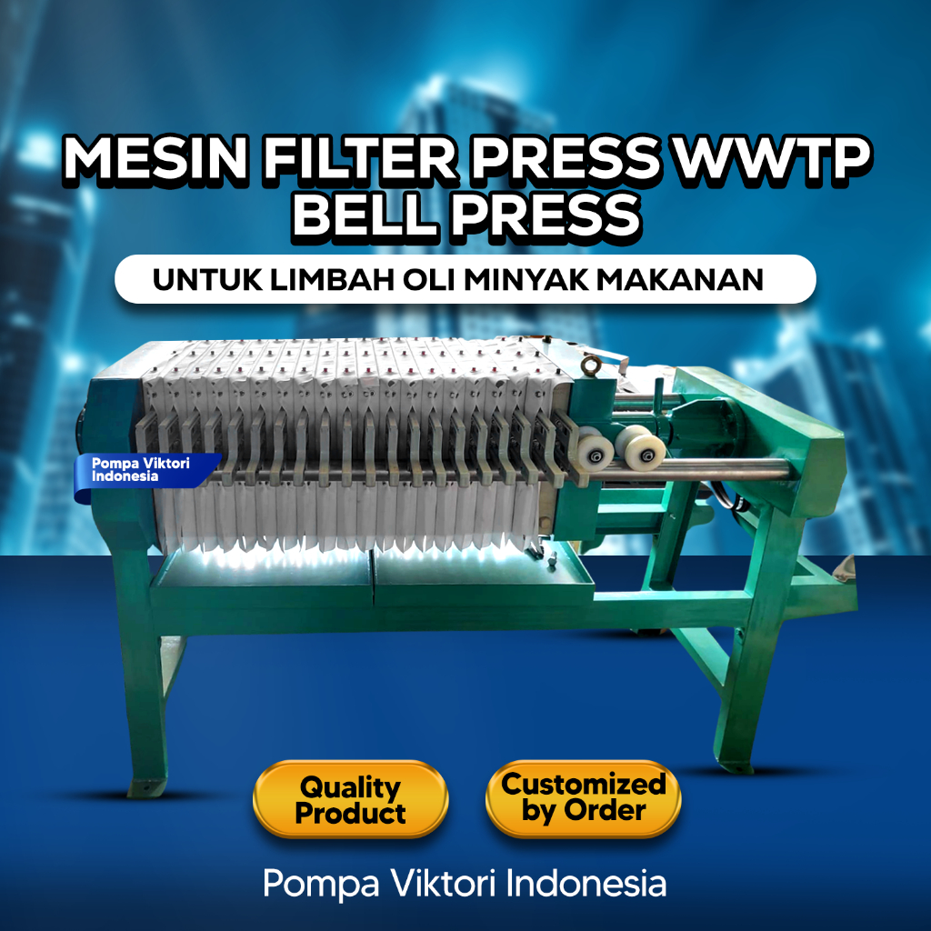 Mesin Filter Press WWTP Bell Press untuk Limbah Oli Minyak Makanan