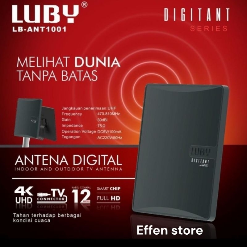 ANTENA TV DIGITAL LUBY 1001