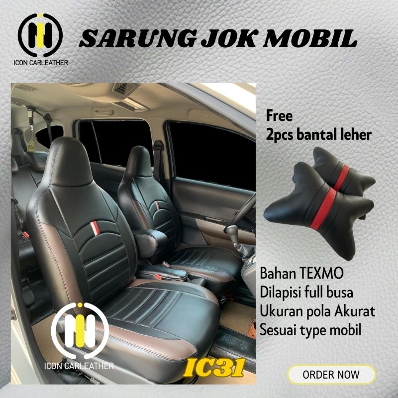 Sarung jok mobil cover jok agya ayla ignis brio vios rocky raize splash mirage hyundai i10 grand i10