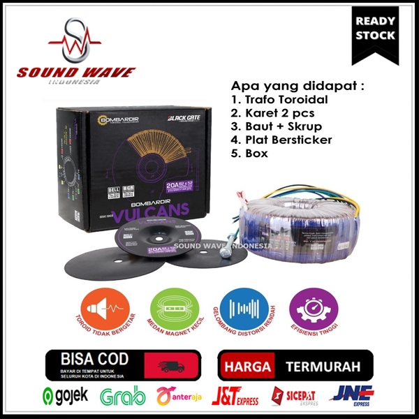 TRAFO TOROID 20A CT 62V VULCANS DONAT