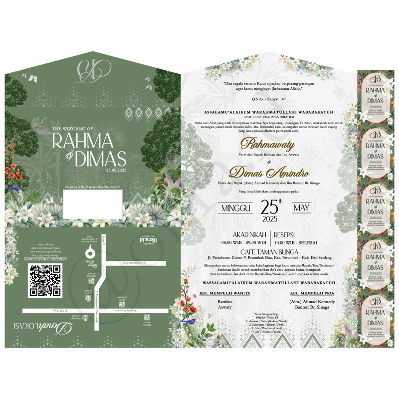 Undangan Trifold (DESIGN BISA CUSTOM)