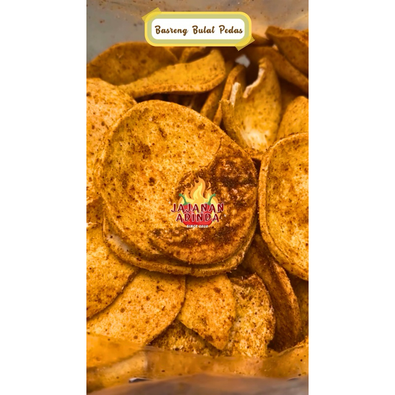 

Basreng Bulat Pedas 250gr