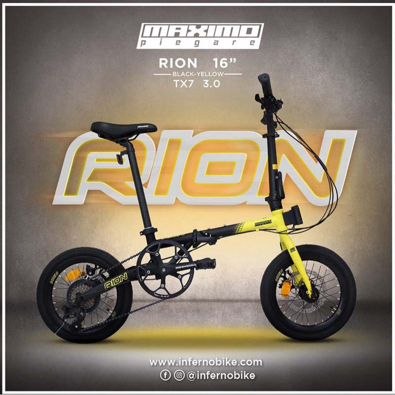 Sepeda Lipat Folding Bike 16 Inch Family Maximo Rion TX7 BX8