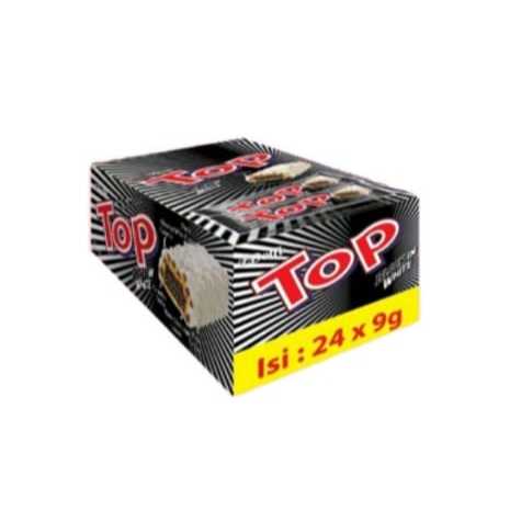 

DELFI CHOCOLATE WAFER TOP BLACK IN WHITE 9 g (1 Box= 24 pcs)