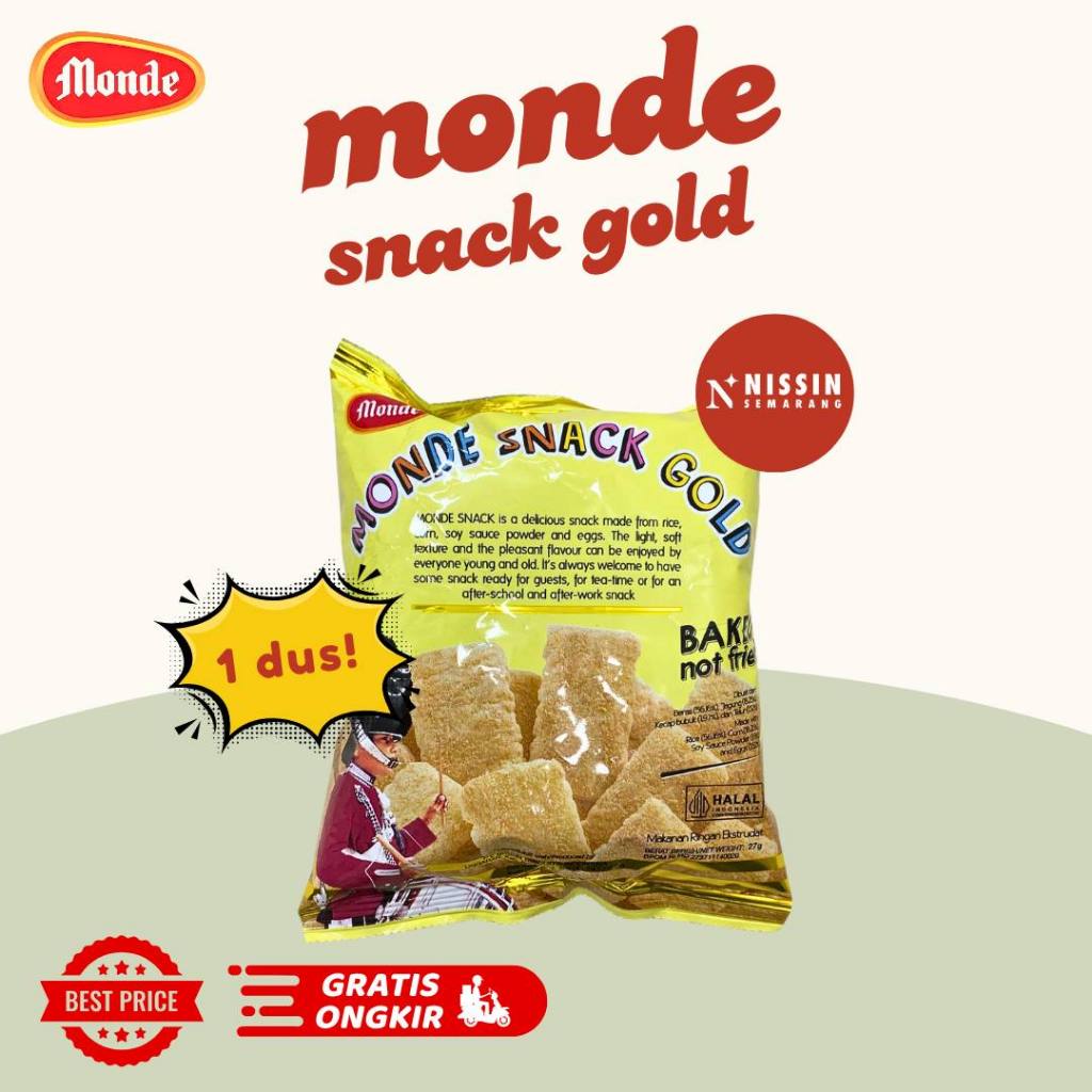 

1 Dus Monde Snack Gold 60gr isi 30pcs