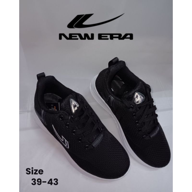 SEPATU SEKOLAH NEW ERA/ SEPATU HITAM-HITAM/ SEPATU HITAM-PUTIH/ TALI DEWASA
