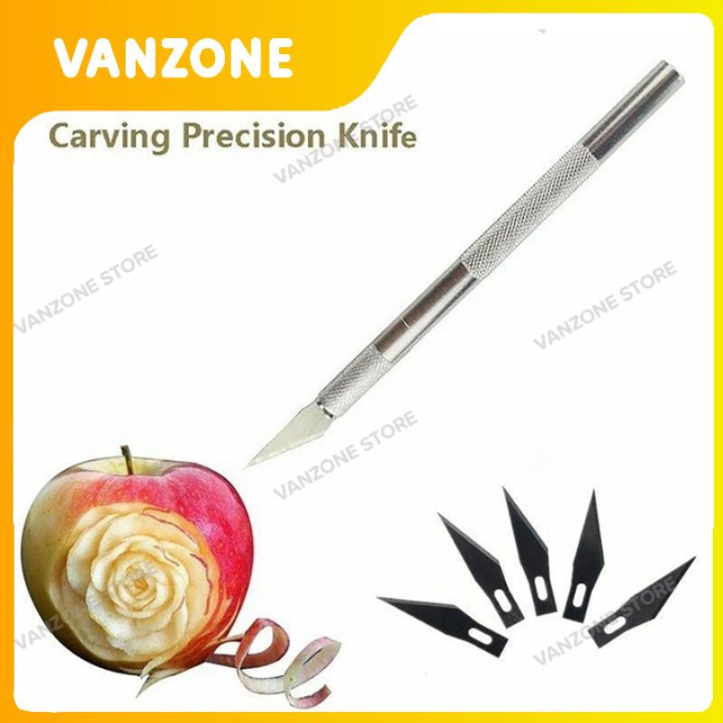 

Pisau Ukir Karya Seni Hobby Crafting Art Carving Knife Metal Handle Anti slip