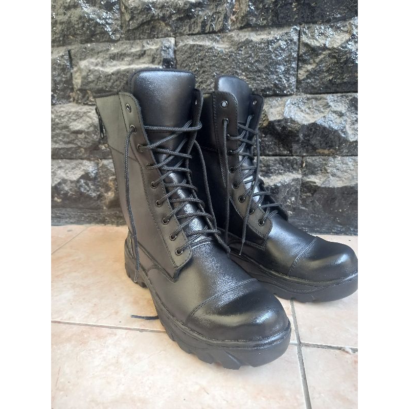 sepatu pdl damkar kulit asli