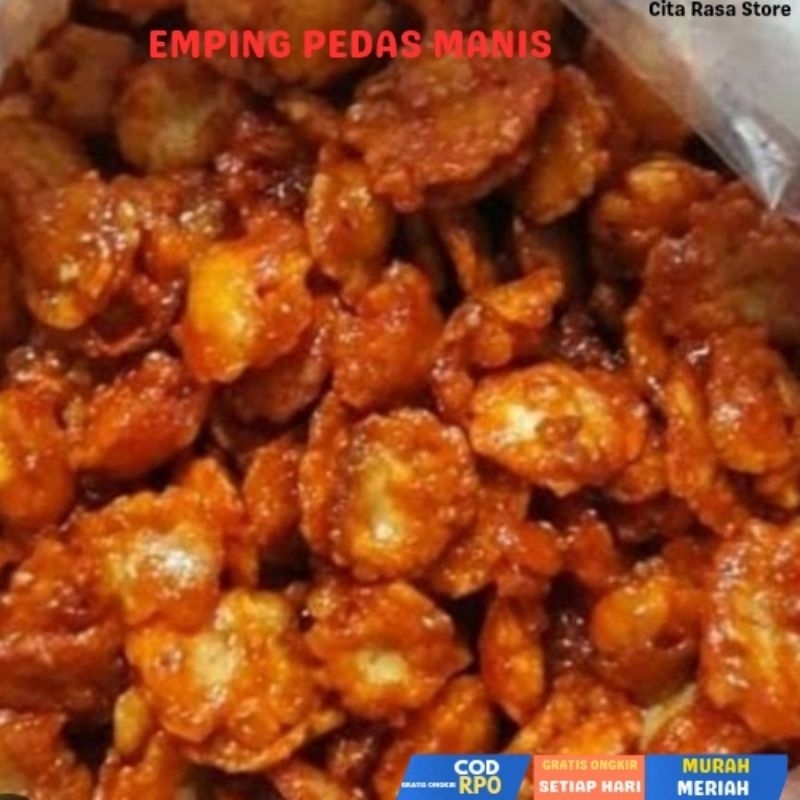 

EMPING MELINJO PEDAS MANIS 500GR/EMPING PEDAS MANIS MURAH