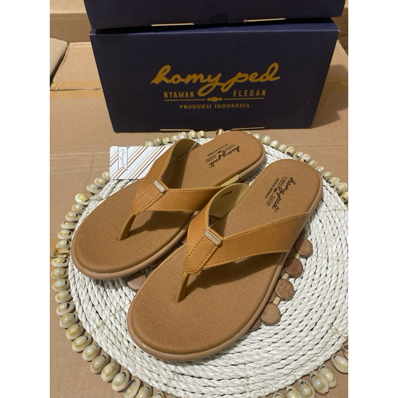 sandal wanita - lotus n33 by homy ped warna coklat muda