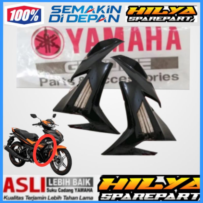 COVER SAYAP BODY DEPAN MX KING 150 HITAM KANAN KIRI ORIGINAL YAMAHA