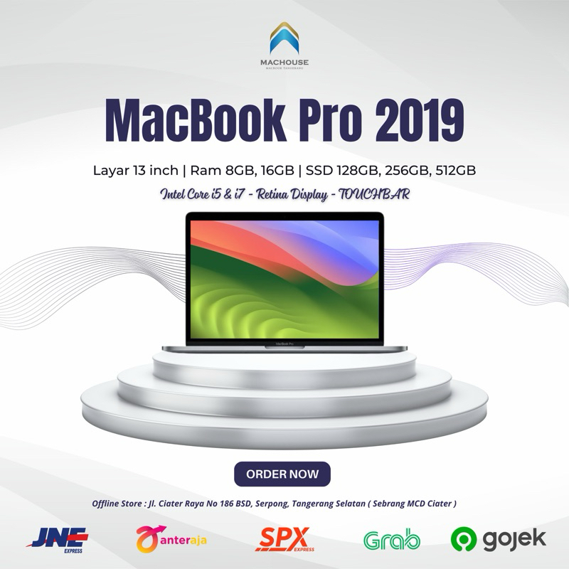 MacBook Pro 2019 Touchbar 13 inch Intel i5/i7 Ram 8/16GB | SSD 256/512GB