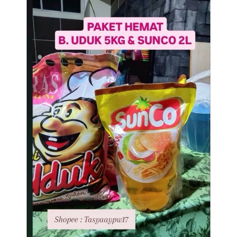 

[Paket hemat] Sunco 2L + Beras Uduk 5kg