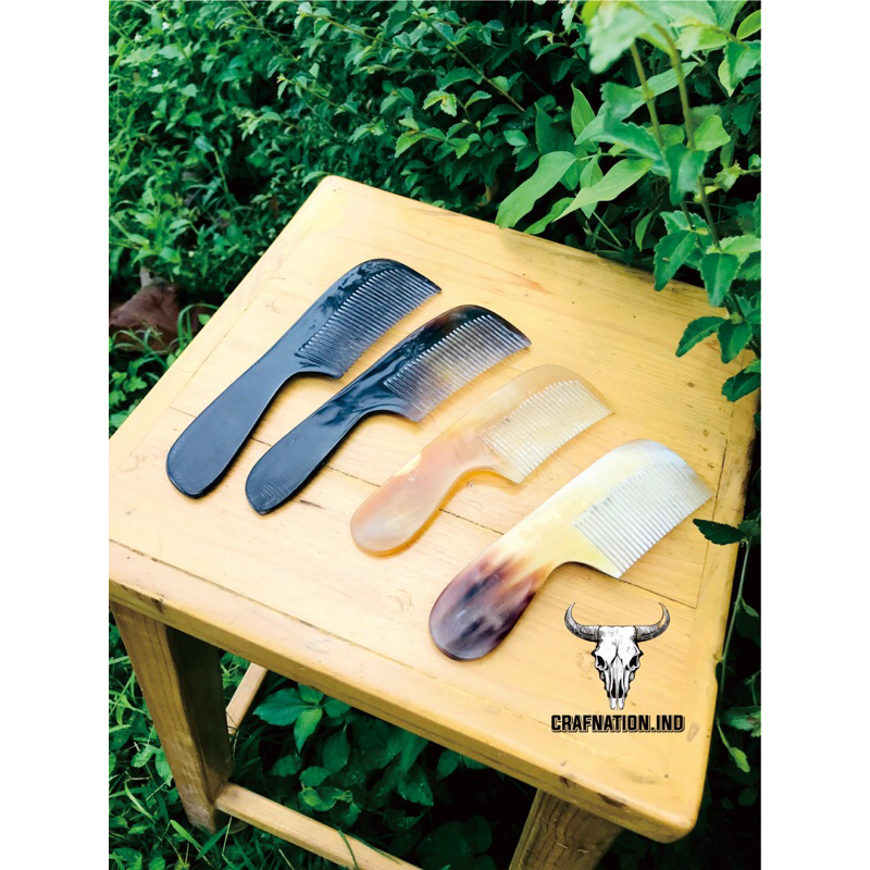 Sisir Kesehatan rambut bahan tanduk asli