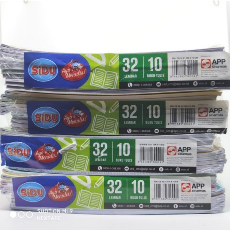 

BUKU TULIS SIDU buku tulis sinar dunia 32 lembar perpak