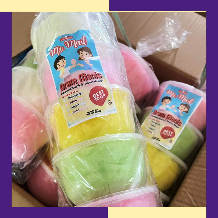 

[5 Toples] Arum Manis Gula Kapuk / Kembang Gula