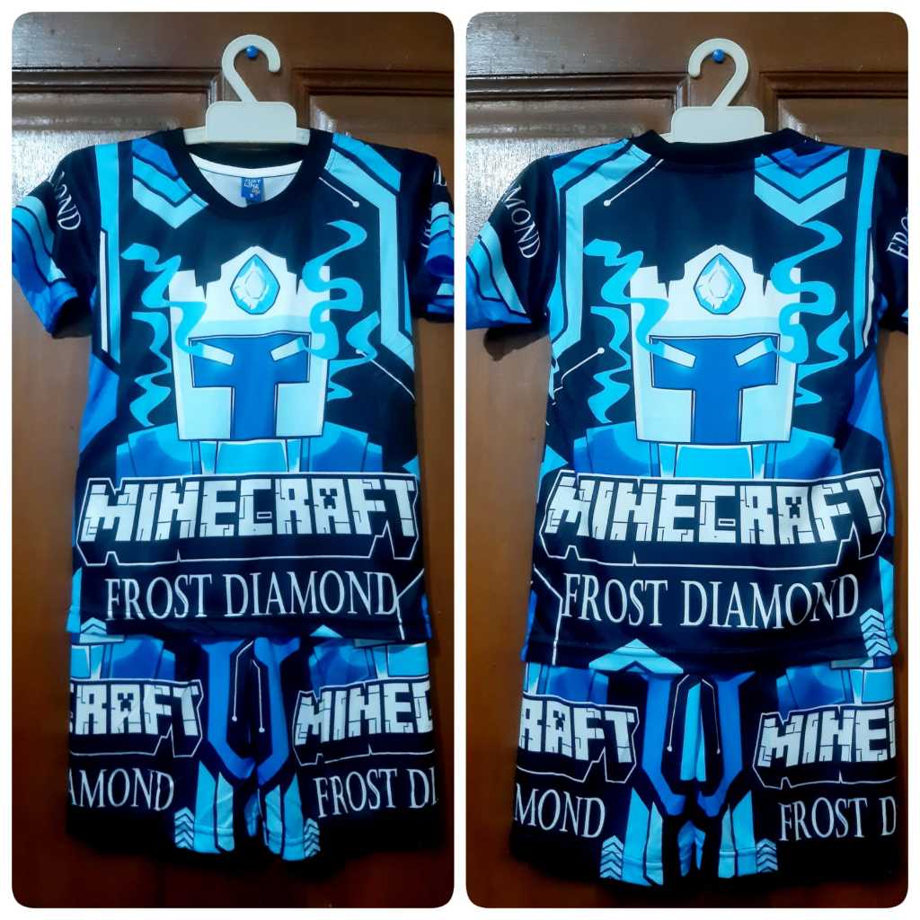 baju frost diamond anak laki laki | KAOS ANAK MINECRAFT FROST DIAMOND FACE KAOS ANAK LAKI-LAKI DAN P