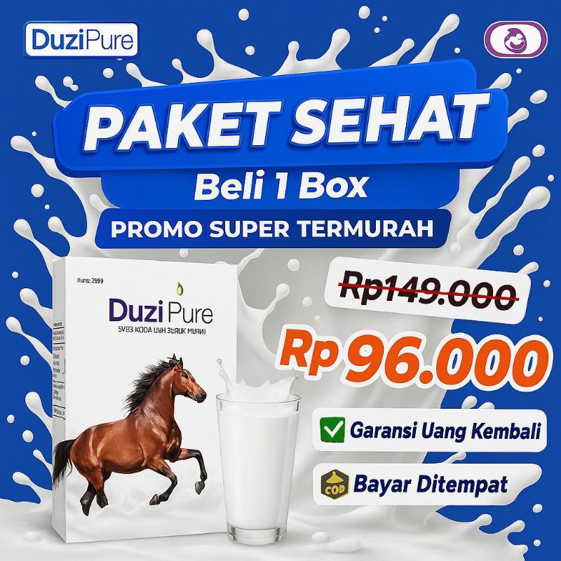 

Duzi Pure Susu Kuda Liar Asli Sumbawa 200gr Solusi Kesehatan Tulang 100% Original