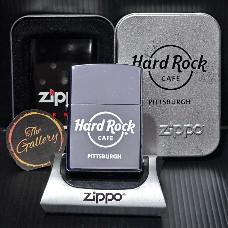 ⭐️⭐️⭐️⭐️⭐️ ORIGINAL ZIPPO OFFICIAL HARD ROCK CAFE PITTSBURGH TAHUN 2007 VERY RARE