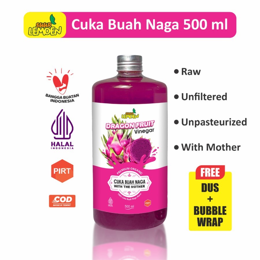 

Suur Lemoen - Cuka Buah Naga 500 ML Original