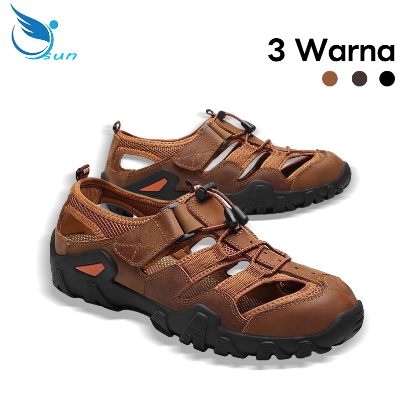 sepatu sandal pria hiking original mendaki sport  sandal gunung pria sandal pria sandal slip on