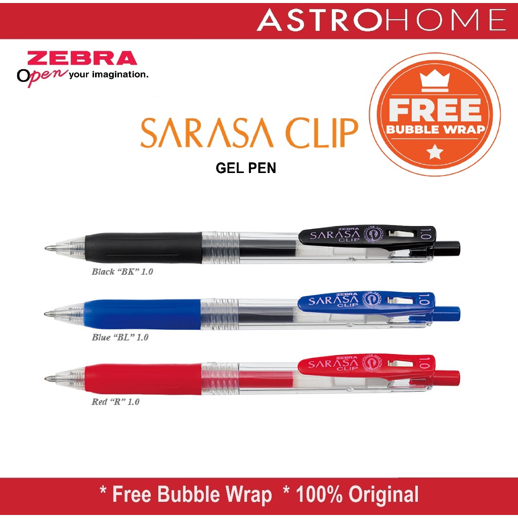 

Pulpen Cetek Ballpoint Bolpoin Pen Zebra Sarasa Clip Gel Ink Pen 1.0 mm