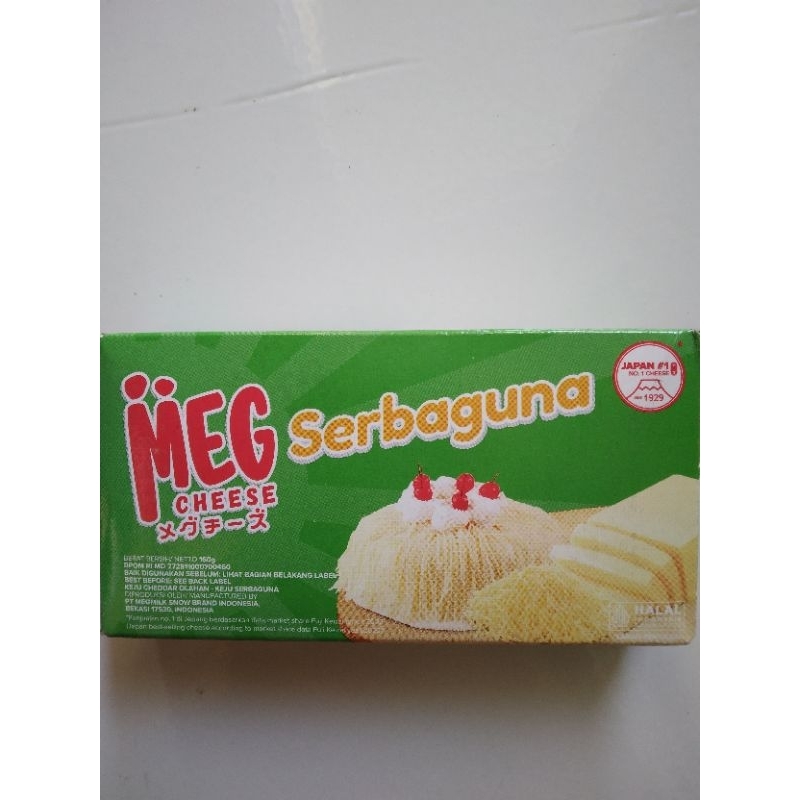 

Keju Meg Cheese Serbaguna Kemasan 160 Gram
