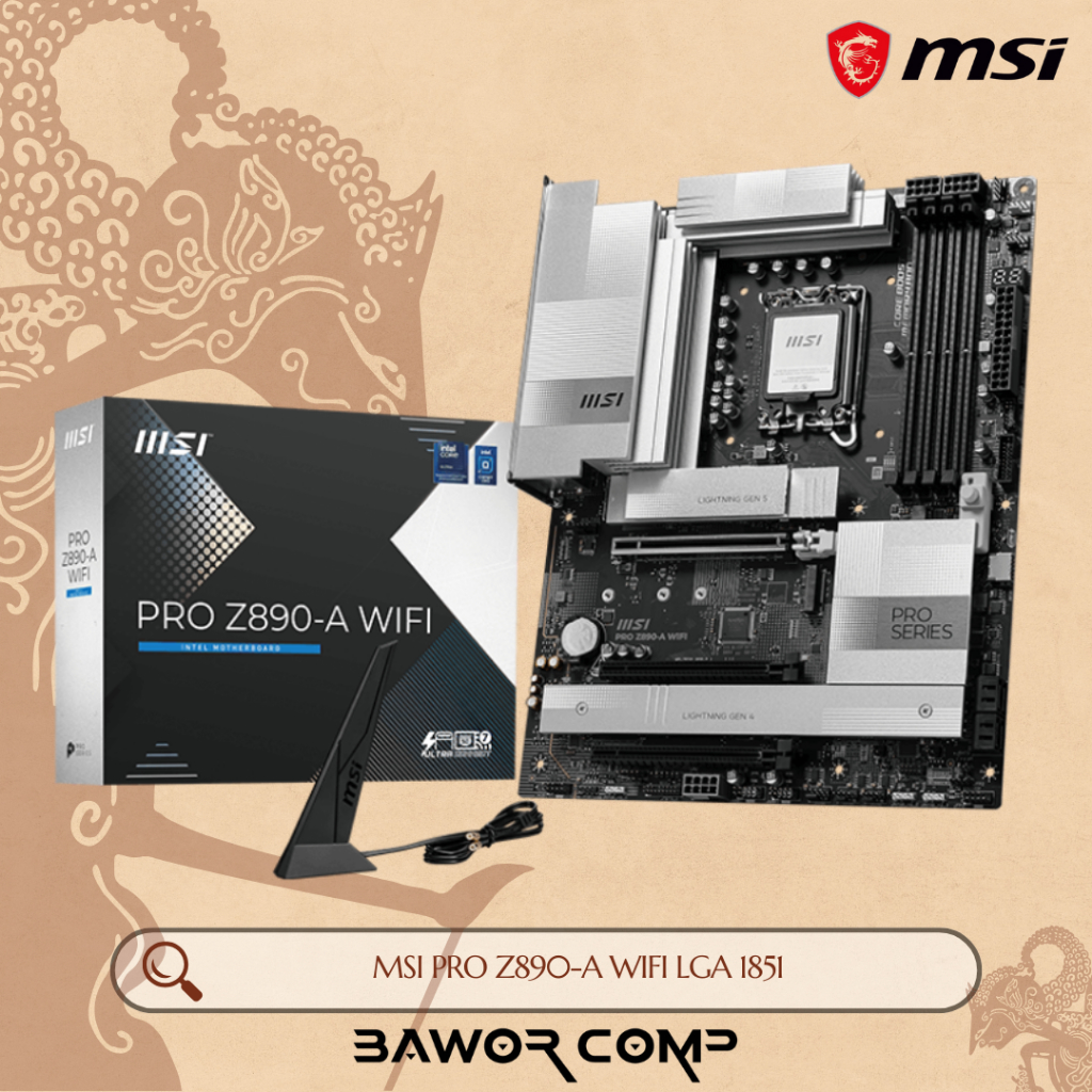 Motherboard MSI PRO Z890-A WIFI Mobo for Intel Core Ultra LGA 1851 ATX