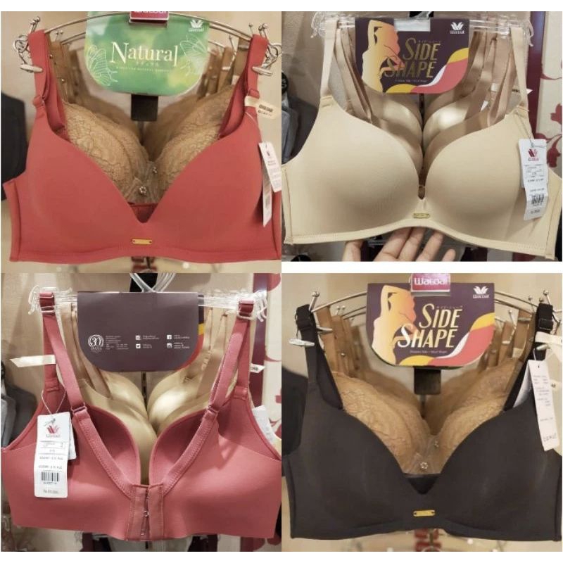 Wacoal Bra IB 5376 RI Tanpa kawat seamless push Up 34/36/38 Cup A. B. C