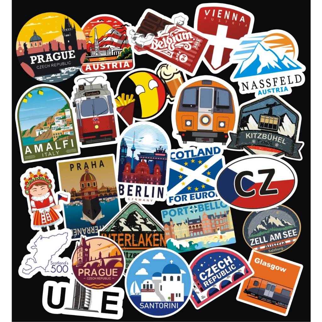 

europe sticker / sticker koper eropa / travel bag sticker / country sticker / vacation sticker / world city sticker / travel sticker / sticker travel / sticker koper travel / travel sticker pack / sticker pack / europe sticker / sticker eropa