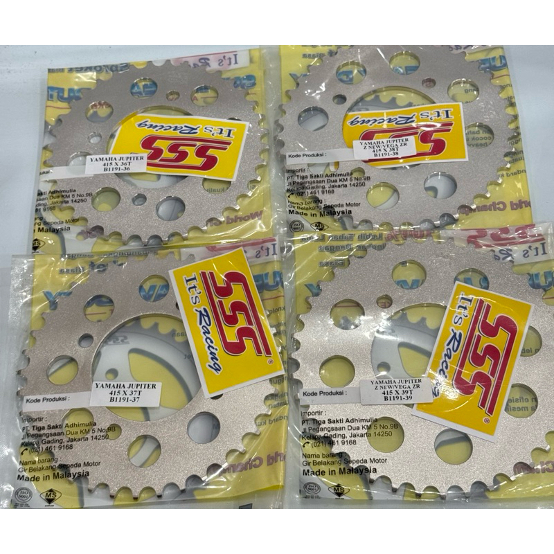 Gear gir Belakang Sss Original Malaysia 415 Tipis Jupiter Z115 New( ROBOT)/ Vega ZR