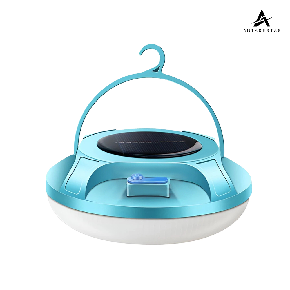 ANTARESTAR Official - Lampu Camping Emergency UFO Gantung Solar Panel Camping Lamp Darurat Multifung